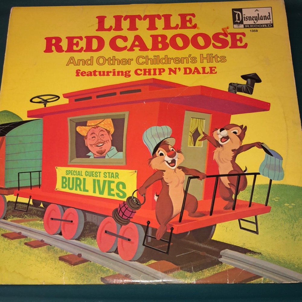 Disneyland Record Little Red Caboose - RARE Disney Vinyl 1974
